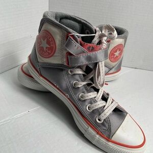 Converse Allstar red and gray.